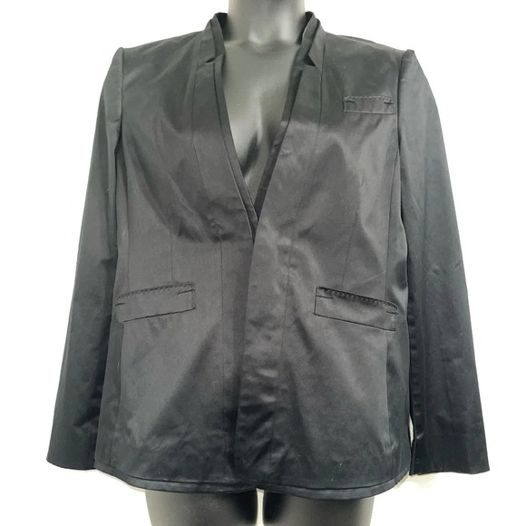 Max Azria Satin Blazer Size L - Picture 1 of 8